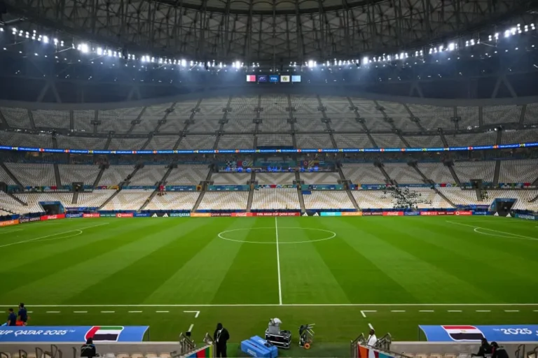استاد لوسيل الذى يستضيف مواجهة مصر والإمارات فى كأس العرب 2025.