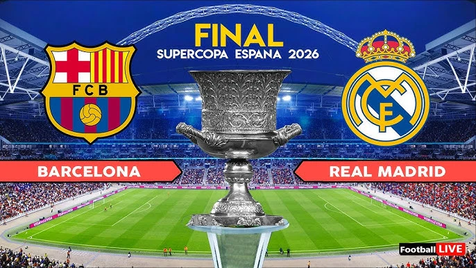شاهد مباشر ريال مدريد وبرشلونة في نهائي كأس السوبر الإسباني.