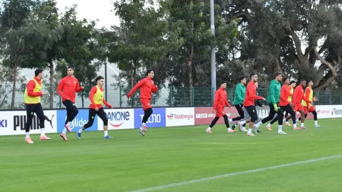 تدريبات منتخب المغرب قبل مباراة السنغال في نهائي كان 2025.