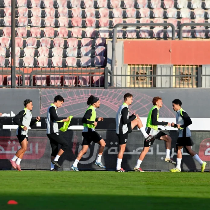 صورة من تدريبات الزمالك قبل مواجهة المصري في كأس العاصمة 2025/2026.