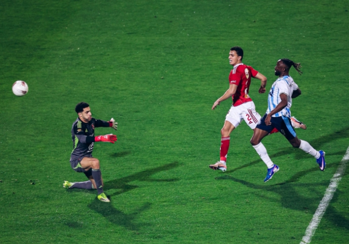 فيستون مايلي يسجل الهدف الثالث في شباك الأهلي / 27 أبريل 2026.