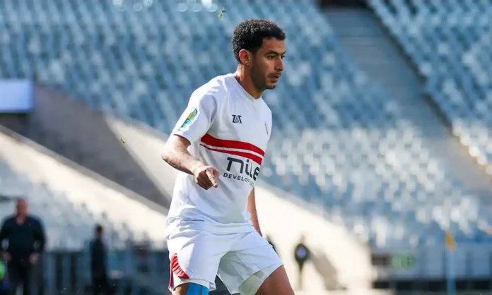 عمر جابر كابتن وظهير أيمن نادي الزمالك.