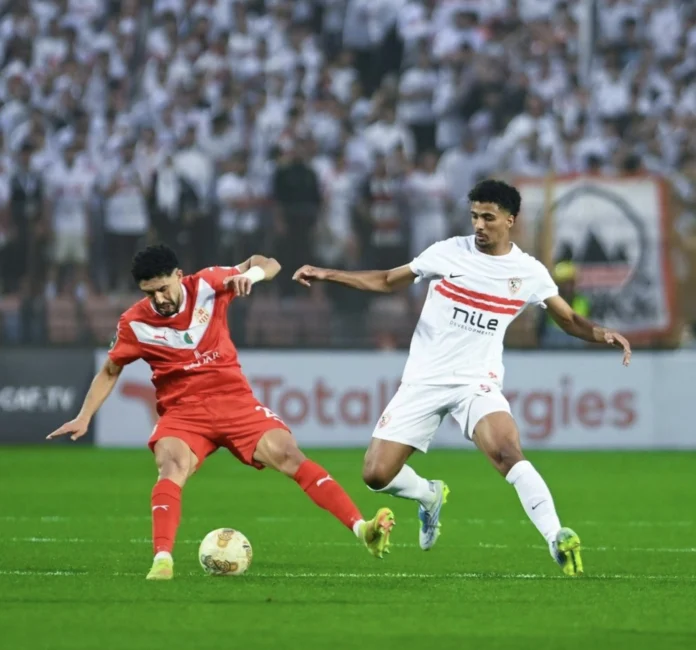 الزمالك يتعادل سلبيا مع شباب بلوزداد في استاد القاهرة 17/4/2026.