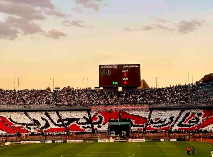 فارس بيحارب شعار جماهير نادي الزمالك في مباراة أوتوهو.