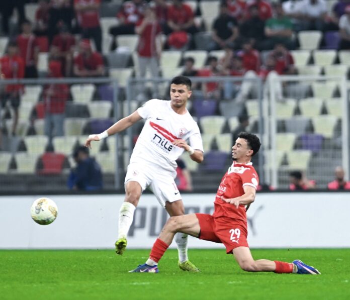 الزمالك يهزم شباب بلوزداد 1/0 في نصف نهائي كأس الكونفدرالية الأفريقية.
