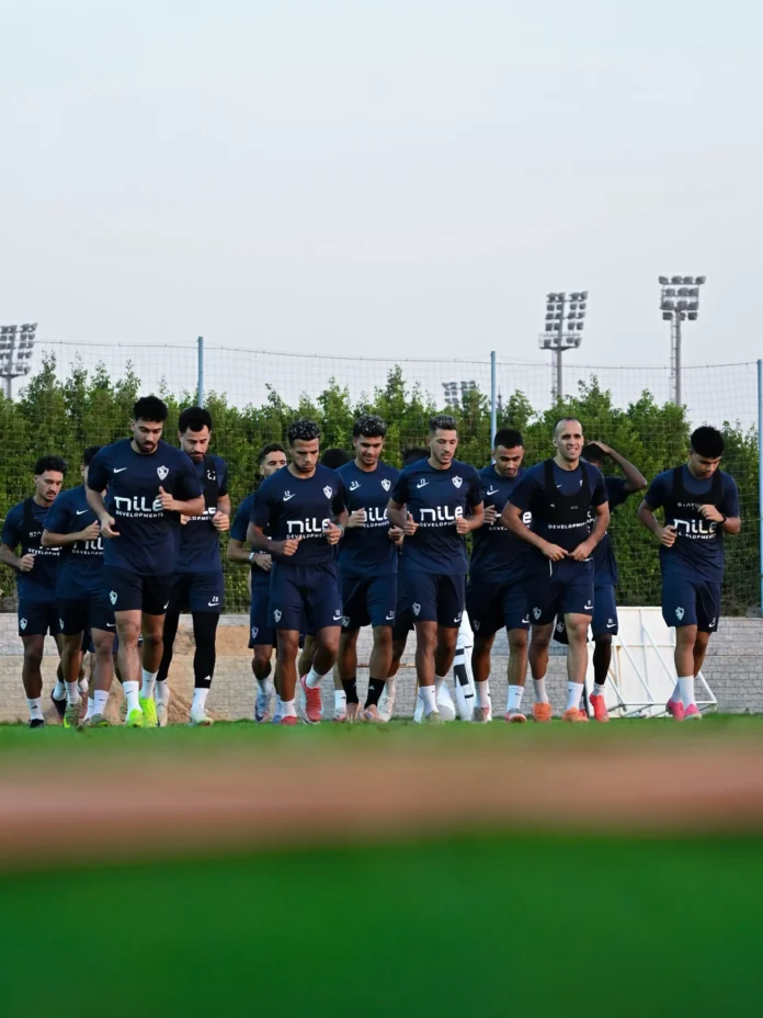 تدريبات نادي الزمالك استعدادا لمواجهة السويس بتروجيت فى الدوري المصري.