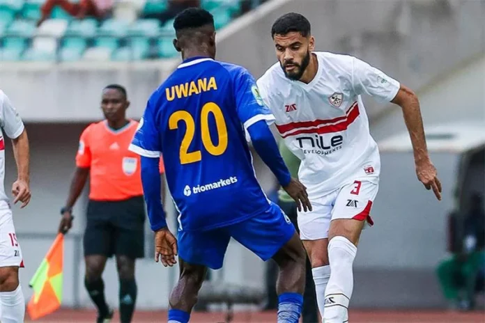 محمود بنتايك الظهير الأيسر لنادي الزمالك.
