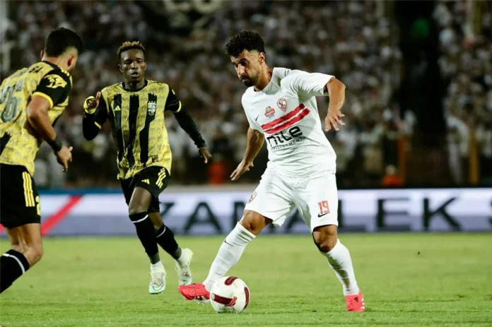 صورة أرشيفية من مباراة الزمالك والمقاولون العرب.